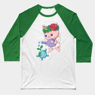 Kawaii Save Earth Baseball T-Shirt